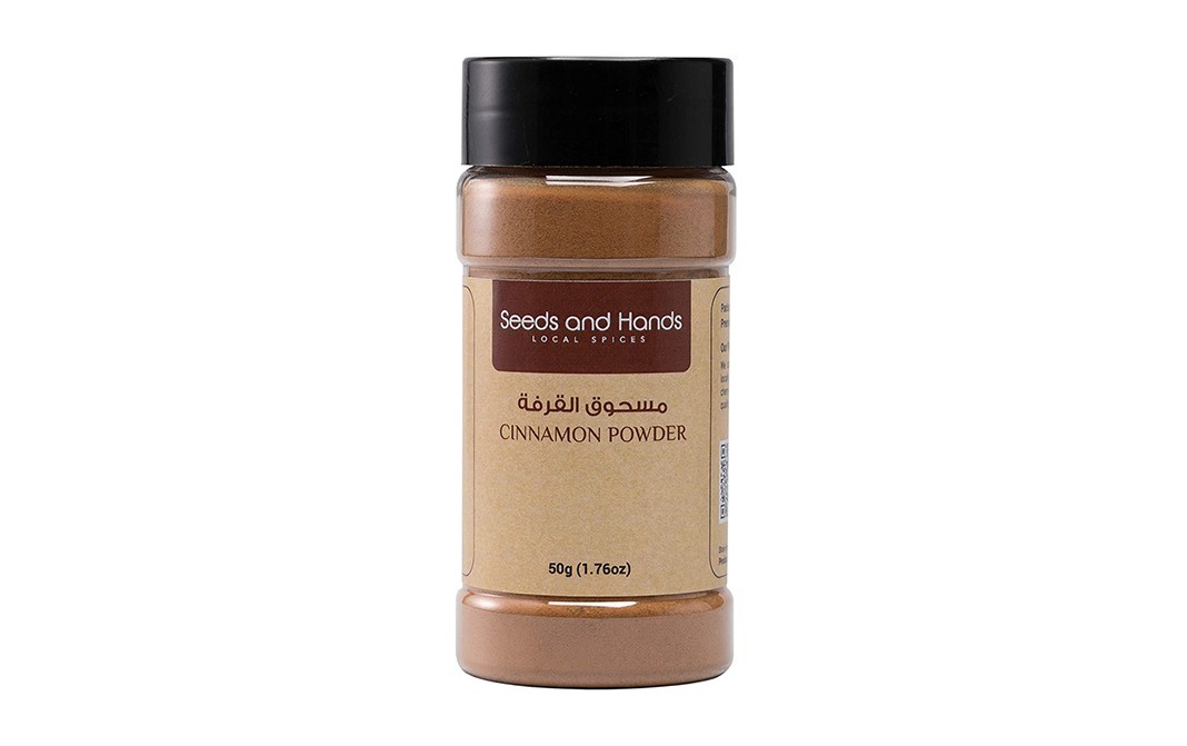 Seeds And Hands Cinnamon Powder    Plastic Bottle  50 grams